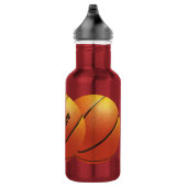 Basketball individuelle Name Wasserflaschen Edelstahlflasche (Rechts)