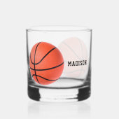 Basketball-individuelle Name Whiskyglas (Vorderseite)