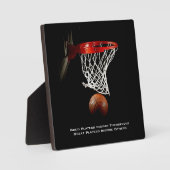 Basketball Inspiration Inspirierend Teilnehmer Fotoplatte (Vorderseite)