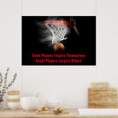 Basketball Inspiration Inspirierend Teilnehmer Poster (Küche)