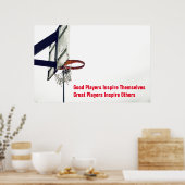 Basketball Inspiration Inspirierend Teilnehmer Poster (Küche)