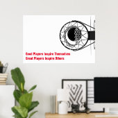 Basketball Inspiration Inspirierend Teilnehmer Poster (Heimbüro)