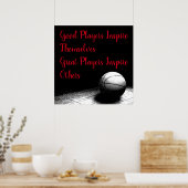 Basketball Inspiration Inspirierend Teilnehmer Poster (Küche)