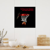 Basketball Inspiration Inspirierend Teilnehmer Poster (Küche)
