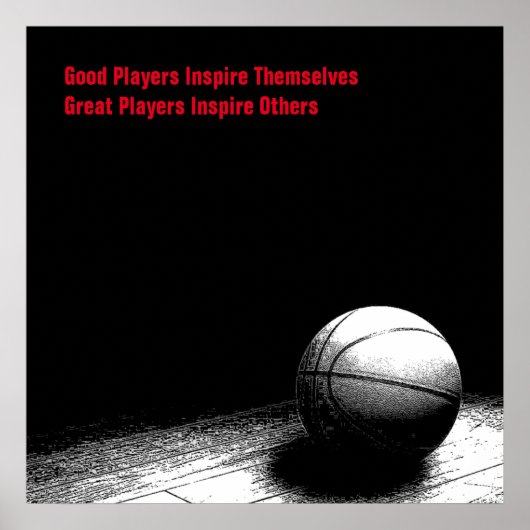 Basketball Inspiration Inspirierend Teilnehmer Poster (Vorne)
