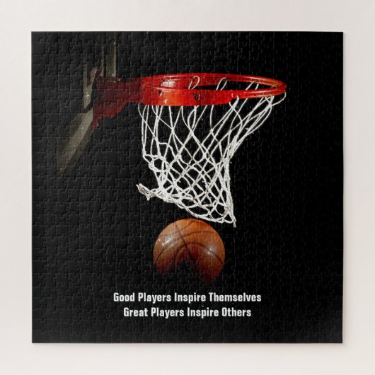 Basketball Inspiration Inspirierend Teilnehmer Puzzle (Vertikal)