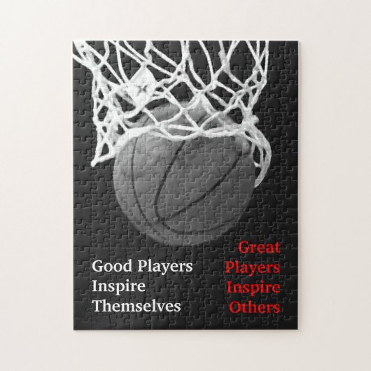 Basketball Inspiration Inspirierend Teilnehmer Puzzle (Vertikal)