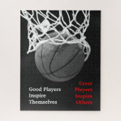 Basketball Inspiration Inspirierend Teilnehmer Puzzle (Vertikal)