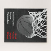 Basketball Inspiration Inspirierend Teilnehmer Puzzle (Horizontal)
