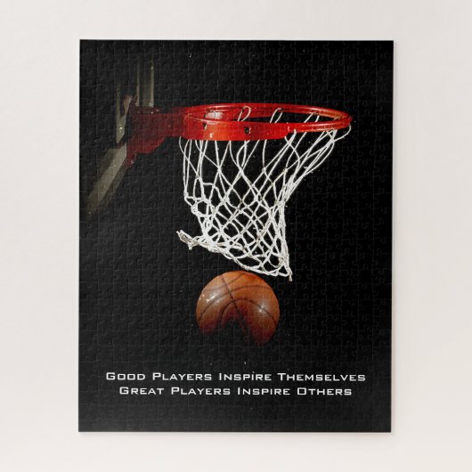 Basketball Inspiration Inspirierend Teilnehmer Puzzle (Vertikal)