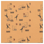 Basketball-Inspirationsmuster, Stoff (Nahaufnahme)
