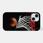 Basketball iPhone 15 Hülle (Rückseite (Horizontal))