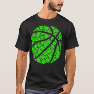 Basketball Irish Kleeblatt Lucky Clover St Pat T-Shirt