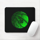 Basketball Irish Kleeblatt Lucky Clover St Patrick Mousepad (Mit Mouse)