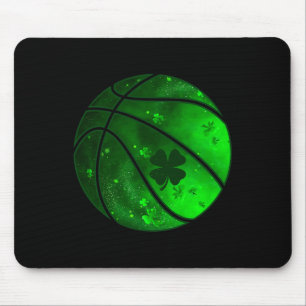 Basketball Irish Kleeblatt Lucky Clover St Patrick Mousepad