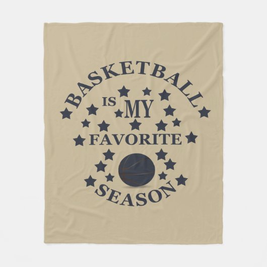 Basketball is my favorite season fleecedecke (Vorderseite)