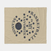 Basketball is my favorite season fleecedecke (Vorderseite (Horizontal))