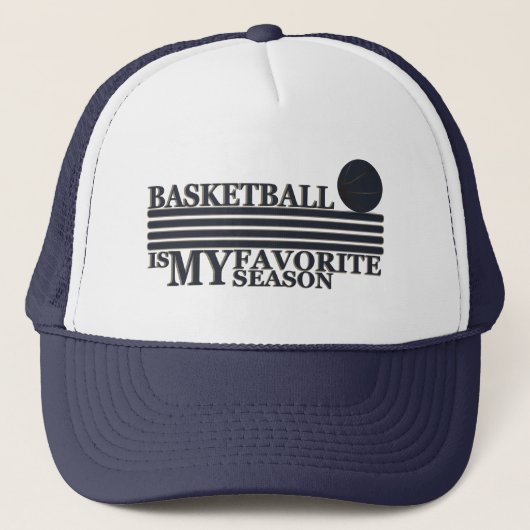 Basketball is my favorite season truckerkappe (Vorderseite)