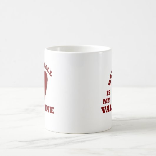 Basketball is my valentine kaffeetasse (Mittel)