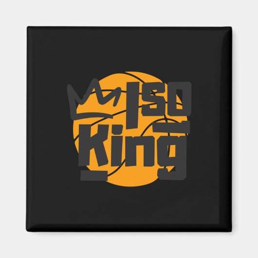 Basketball Isolation King One Man Show Magnet (Vorne)