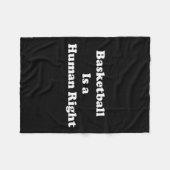 Basketball ist das Menschenrecht Fleecedecke (Vorderseite (Horizontal))