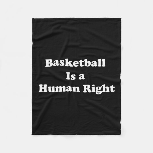 Basketball ist das Menschenrecht Fleecedecke (Vorderseite)