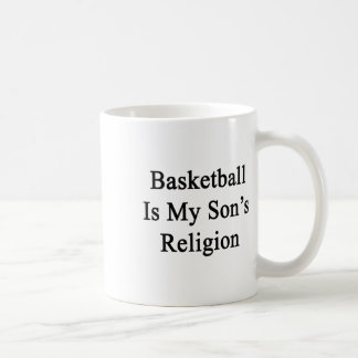 Basketball ist die Religion meines Sohnes Kaffeetasse