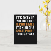 Basketball ist eine kluge Sache Karte (Gelbe Blume)