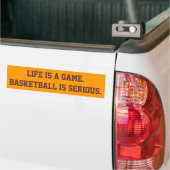 "Basketball ist ernster" Autoaufkleber (Auf Lkw)