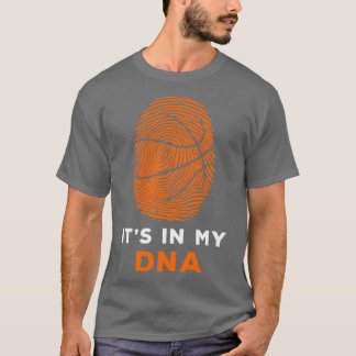 Basketball ist in meiner DNA FingerHoodie Kaffee T T-Shirt