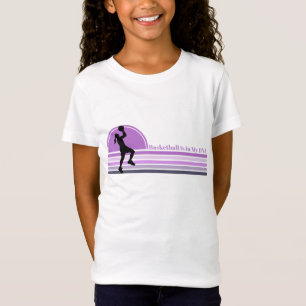 Basketball ist in meiner DNA Retro-Sonnenuntergang T-Shirt