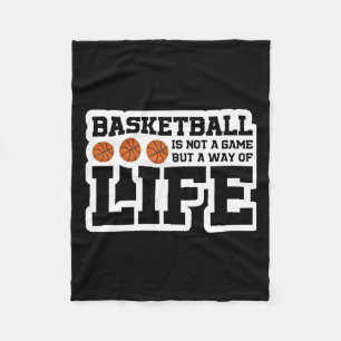 Basketball ist kein Spiel, sondern eine Lebensweis Fleecedecke