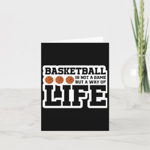 Basketball ist kein Spiel, sondern eine Lebensweis Karte