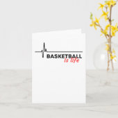 Basketball ist Leben. Karte (Gelbe Blume)