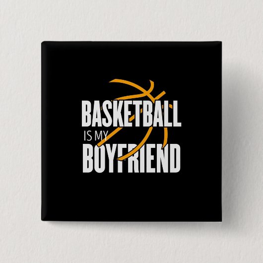 Basketball ist mein Freund Button (Vorderseite)