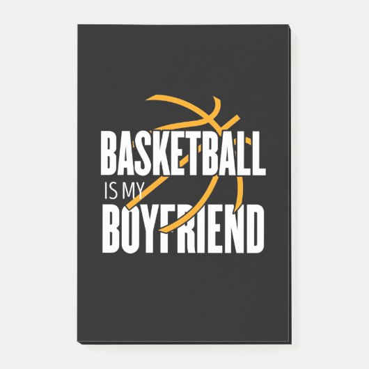 Basketball ist mein Freund Post-it Klebezettel (Vorderseite)