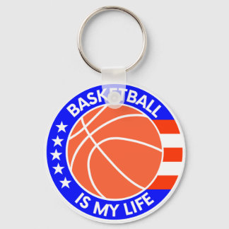 Basketball ist mein Leben - Ideen von White-Player Schlüsselanhänger