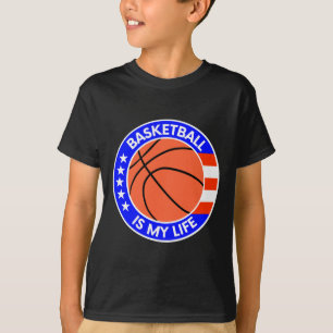 Basketball ist mein Leben ist die US-Flagge T-Shirt