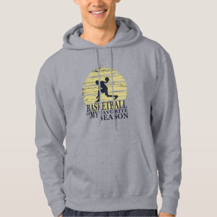 Basketball ist mein Lieblingssaison-Retrountergang Hoodie