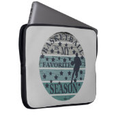 Basketball ist mein Lieblingssaison-Retrountergang Laptopschutzhülle (Vorne Rechts)