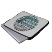 Basketball ist mein Lieblingssaison-Retrountergang Laptopschutzhülle (Vorne Knopf)