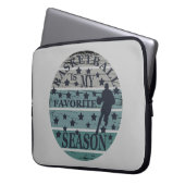 Basketball ist mein Lieblingssaison-Retrountergang Laptopschutzhülle (Vorderseite Links)