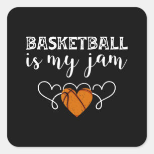 Basketball ist mein Marsch - Funny Basketball Gesc Quadratischer Aufkleber