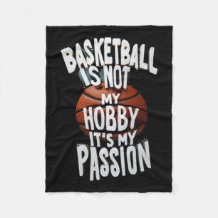 Basketball ist mein Pion Fleecedecke