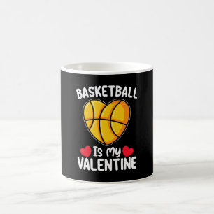 Basketball ist mein Valentinstag Sport Kaffeetasse