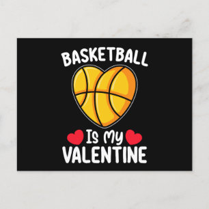 Basketball ist mein Valentinstag Sport Postkarte
