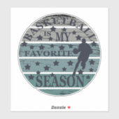 Basketball ist mein Vintager Stil der Lieblingssai Aufkleber (Blatt)