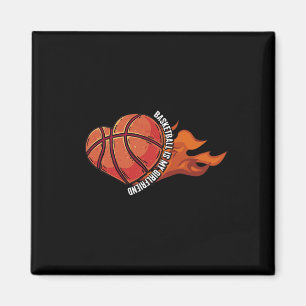 Basketball ist meine Freundin Ball Game Hoops spie Magnet