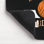 Basketball ist meine glückliche Stunde Mousepad (Ecke)