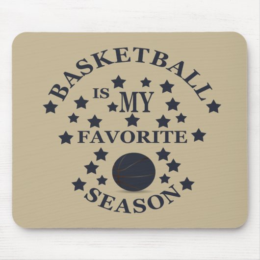Basketball ist meine Lieblingsjahreszeit mit blaue Mousepad (Vorne)